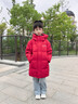波司登（BOSIDENG）25年新款羽絨服男女兒童中長款5A抗菌4防連帽厚外套T250246914DS 奧秘紅|1769 120 /60 曬單實拍圖