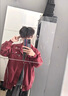 山系戶(hù)外外套男美式復古機能學(xué)院風(fēng)棒球服夾克簡(jiǎn)約教練飛行服外套 【高質(zhì)量重磅升級款】紅色 2XL 建議體重140-150斤可穿 曬單實(shí)拍圖