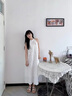 卓詩(shī)尼勃肯涼拖鞋女2025新款夏日軟底外穿時(shí)尚休閑平底沙灘鞋 米白色 36 曬單實(shí)拍圖