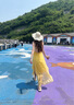 沐霓法式度假風(fēng)露背吊帶連衣裙2025夏新款不規(guī)則旅游性感海邊沙灘長(zhǎng)裙 海邊沙灘長(zhǎng)裙黃色M85-100斤 曬單實(shí)拍圖