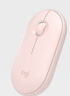 羅技（Logitech）時尚系列 PEBBLE鼠標 無線藍牙鼠標 辦公靜音鼠標 女性鼠標對稱鼠標 鵝卵石造型 玫瑰粉 曬單實拍圖
