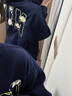 OEMG  美式高街痞帥棒球服外套男士秋季潮繡花設(shè)計(jì)夾克重磅學(xué)院風(fēng)開衫 藏青色 XL [建議110-130斤] 曬單實(shí)拍圖