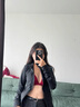紅色內(nèi)衣女2025蛇年本命年前扣美背三角杯小胸聚攏深v性感文胸罩 酒紅色 單件 S 推薦70A 70B 的小姐姐 曬單實(shí)拍圖