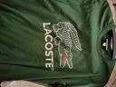 LACOSTE法國(guó)鱷魚男裝休閑基礎(chǔ)款logo印花純棉圓領(lǐng)短袖T恤TH6396 132/鱷魚綠 M 4 曬單實(shí)拍圖