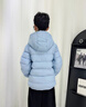 雪中飛兒童羽絨服輕薄保暖外套2025新款男女童裝秋冬季上衣 冰藍(lán)色 150 曬單實(shí)拍圖