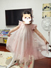 笛莎童裝女童裙子2025夏季女寶寶網紗連衣裙公主裙 淺粉色 130 曬單實拍圖