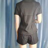 維多利亞旅行者運動套裝女戶外晨跑健身服夏季短袖瑜伽服套裝健身房爬山跑步服L 曬單實拍圖