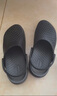 crocs卡駱馳舒樂洞洞鞋沙灘鞋男鞋包頭女鞋拖鞋|209964 黑色-001 41 /42(260mm) 曬單實拍圖