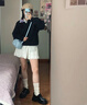 ZUOSAISI品牌皮鞋女厚底真皮復(fù)古樂福鞋女2025秋季新品女鞋百搭鞋子女 亮面黑 35 曬單實拍圖