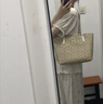 COACH蔻馳女包奢侈品托特包大牌輕奢女士包包單肩手提包 【保稅倉(cāng)發(fā)貨】淺卡其4455IMDQC 曬單實(shí)拍圖