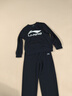 LI-NING KIDS李寧兒童衛(wèi)衣男童女中大童2025春秋新款圓領(lǐng)青少年長(zhǎng)袖T恤打底衫 黑色 160 曬單實(shí)拍圖