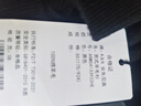 安東尼奧【軟糯100%綿羊毛】純羊毛衫男加厚保暖中老年爸爸裝秋冬高領(lǐng)毛衣 黑色 L （175/92A） 曬單實拍圖