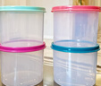 特百惠（Tupperware）保鮮盒600ml圓罐 冰箱冷藏水果儲(chǔ)藏盒 密封干貨零食密封罐 600ml圓罐 6件套 顏色隨機(jī) 曬單實(shí)拍圖