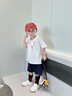 G. DUCKKIDS男寶寶套裝夏裝2025新款嬰兒洋氣時髦衣服嬰幼兒POLO衫兩件套夏季 XT-2512101 套裝 80 cm *建議19-24斤左右* 曬單實拍圖