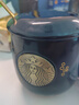 星巴克（Starbucks）杯子陶瓷馬克杯經(jīng)典黑白情侶咖啡水杯帶蓋勺大容量家用禮物盒裝 藍(lán)色單杯+金色勺子+瓷蓋 曬單實拍圖