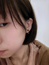 蔓笙999純銀四葉草耳釘2025新爆款睡覺(jué)免摘耳骨釘耳環(huán)女不易過(guò)敏耳飾 999足銀四葉草耳釘（兩只價(jià)） 曬單實(shí)拍圖