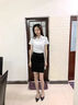匆蒙夏季白襯衫女白色襯衫高端桑蠶絲莫代爾輕奢免燙通勤職業(yè)裝百搭 曬單實(shí)拍圖