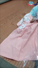 莎趣禾女童連衣裙夏裝純棉洋氣套裝韓版嬰兒0-1歲公主裙3女寶寶夏季裙子 兩朵花粉色 66 cm 玩偶衣服 曬單實(shí)拍圖