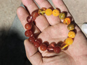 龍虎山發(fā)貨五行補(bǔ)缺喜用金水金土水木火磁場平衡手鏈紅瑪瑙手串珠 祝?？?手串【火土】男手圍20cm 曬單實(shí)拍圖
