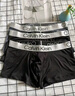 Calvin Klein內(nèi)衣【七夕禮物】男士本命年三條裝ck提花棉質(zhì)三角內(nèi)褲男U2661 998-太空黑/椰青灰/月光白 3條 M 曬單實(shí)拍圖