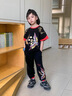 愛(ài)爾駿依童裝男童套裝2025新款3兒童4帥氣5-6歲夏季7中大童8短袖9嘻哈12歲 黑色衣服褲子（無(wú)配飾） 130 合適113-123cm身高 曬單實(shí)拍圖