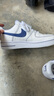 耐克NIKE男休閑板鞋空軍一號(hào) AIR FORCE 1 運(yùn)動(dòng)鞋HQ2037-100白/藍(lán)40.5 曬單實(shí)拍圖