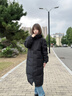 雅鹿羽絨服女冬季新款男女情侶長款寬松過膝加厚防寒抗凍中性 黑色 S (155) 【推薦90-110斤】 曬單實拍圖