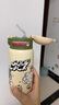 恩尼諾（aneno）兒童保溫杯316不銹鋼保溫水壺吸管直飲雙蓋多用水杯幼兒園學生 雙蓋2飲 吸管蓋+內(nèi)塞蓋 綠 500ml 曬單實拍圖