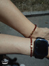 中國黃金足金四葉草黃金手鏈女紅瑪瑙轉(zhuǎn)運(yùn)珠手串七夕情人節(jié)禮物送女友老婆 四葉草手鏈女紅瑪瑙手串 曬單實(shí)拍圖