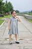 WVD2025夏新款女童Polo連衣裙公主洋氣周歲禮服兒童夏季童裝 灰色 80 cm 曬單實拍圖