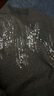 迪賽尼斯（DESIGNICE）2025春季新款氣質(zhì)格雷系灰色羊毛上衣圓領(lǐng)短袖毛針織衫女 灰色 XL 曬單實(shí)拍圖
