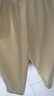 浪莎慵懶夏日清爽涼涼奶芙褲女夏季高腰薄款休閑百搭小個子九分闊腿褲 曬單實拍圖
