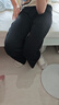 唐獅童裝夏季薄款透氣防蚊直筒褲女寶寬松垂感闊腿長褲女童 黑色 160 曬單實拍圖