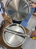 利仁（Liven）小鋼人不銹鋼電餅鐺家用0涂層38mm加深1800W雙面加熱電餅檔烙餅專用鍋無涂層電煎鍋早餐機LR-B3097 曬單實拍圖