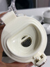 颯望德國品質(zhì)茶杯辦公室水杯個(gè)人專用便攜耐熱男士茶水分離泡茶杯子 【耐熱加強(qiáng)】_象牙黑 460ml 曬單實(shí)拍圖