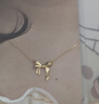 周大生黃金項(xiàng)鏈女5G極光金足金星芒蝴蝶結(jié)套鏈七夕情人節(jié)禮物送女友 足金蝴蝶結(jié)套鏈 3.12g 曬單實(shí)拍圖