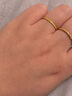 周六福輕婚嫁系列蝴蝶結(jié)黃金耳墜女生日禮物計(jì)價(jià)A0912513 一對(duì) 約2.02g 曬單實(shí)拍圖