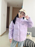 波司登（BOSIDENG）25年冬新款羽絨服男女兒童5A抗菌4防寬松立領(lǐng)外套T250246910DS 浪漫紫|6197 150 /72 約 140-150cm 36kg 曬單實(shí)拍圖