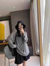 棉致冰絲涼感高腰闊腿短褲女夏季2025新款小個(gè)子寬松顯瘦運(yùn)動(dòng)休閑褲子 1486黑色【高品質(zhì)14.5】 L 109-118斤 曬單實(shí)拍圖