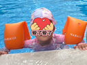 迪卡儂兒童少年加厚游泳浮圈臂圈救生衣橙色兩只裝小號11-30kg-2686122 曬單實拍圖