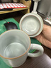 雅瓷汝窯茶杯陶瓷泡茶杯帶蓋辦公杯喝茶喝水茶具禮盒裝冰裂釉養(yǎng)正杯 汝窯養(yǎng)正杯 曬單實(shí)拍圖