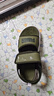 彪馬（PUMA）緩震中底魔術貼透氣涼鞋男女夏季休閑拖鞋SANDAL395429 橄欖色-深橄欖色-白-03 40.5 曬單實拍圖