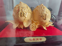 京峰閣 大號(hào)絨沙金壽桃擺件 送長輩老人生日禮物607080大壽祝壽賀壽禮 福壽雙全 曬單實(shí)拍圖