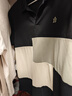 杰克·瓊斯（JACK&JONES）夏季新款男士撞色拼接個(gè)性字母刺繡商務(wù)休閑短袖POLO衫224206022 E40黑色 常規(guī) L 曬單實(shí)拍圖