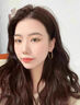 Lnieer高級感水滴耳環(huán)女素圈耳圈橢圓圈圈2025新款爆款復(fù)古適合圓臉耳飾 水滴形圓圈耳環(huán)銀色 曬單實拍圖