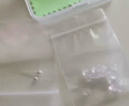 夢(mèng)銀格純銀豆豆耳釘9999足銀養(yǎng)耳洞官方正品防過(guò)敏耳飾耳棒男耳環(huán)素圈女 S999足銀直針款2.5MM 1對(duì) 曬單實(shí)拍圖