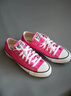 匡威（Converse）官方 All Star春上新男女低幫帆布鞋西瓜紅玫紅色A06569C A06569C 37.5 曬單實(shí)拍圖