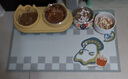foojo防水地墊免洗寵物墊貓咪餐墊狗狗窩防滑隔涼墊子40*60㎝飽飽菇 曬單實(shí)拍圖
