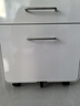 洛克菲勒活動(dòng)柜辦公室桌下柜抽屜柜移動(dòng)矮柜帶鎖鋼制文件柜小柜子 高光白*三抽活動(dòng)柜 0.8mm 曬單實(shí)拍圖