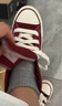 匡威（Converse）官方 All Star七夕男女高幫美拉德板鞋紅色A12580C A12580C 37 曬單實(shí)拍圖